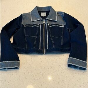 Avec Les Filles Dark Blue Jean Jacket